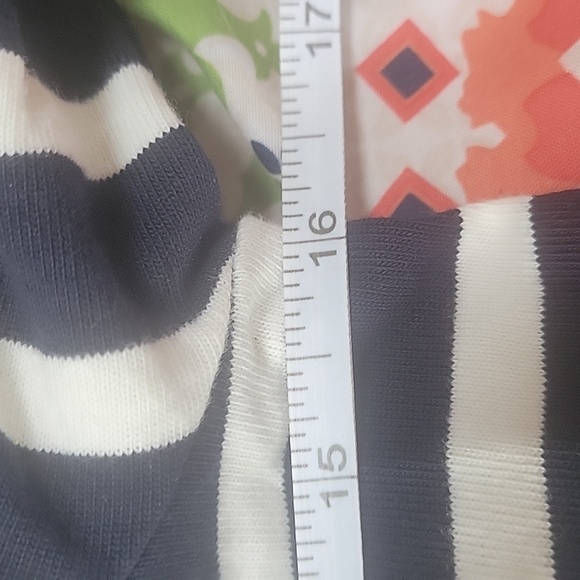 J. Crew navy blue and white horizontal stripes long sleeve dress - Picture 8 of 8